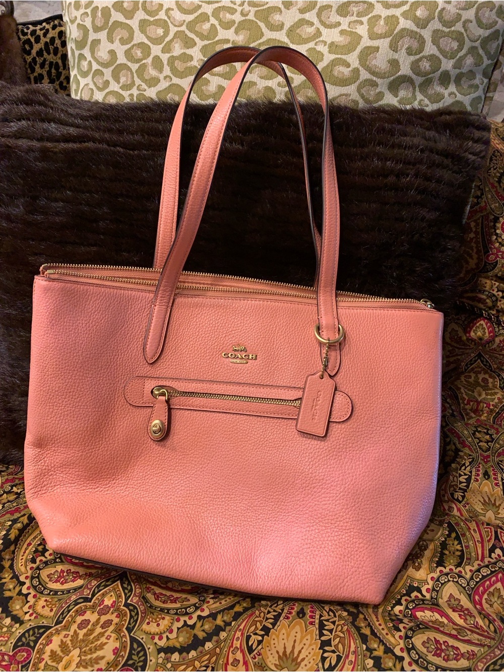 Coach Taylor Salmon Tote Bag